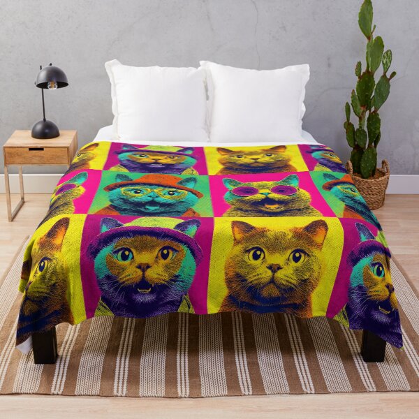 Item preview, Cute Cats Funny Vintage Pop Art Cat Lover Cat Mom Dad designed and sold by SecretDicer.