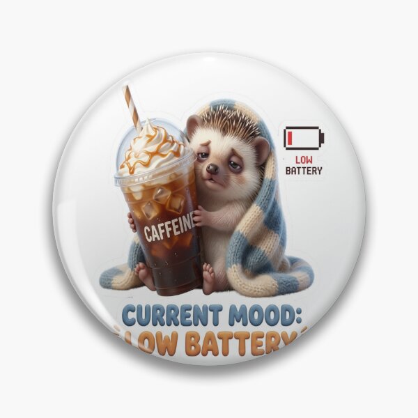 Item preview, Low Battery Hedgehog designed and sold by mo-carnival.