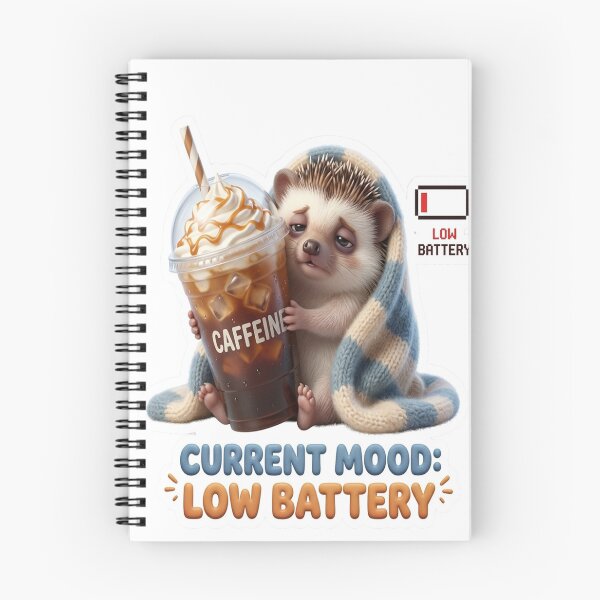 Item preview, Low Battery Hedgehog designed and sold by mo-carnival.