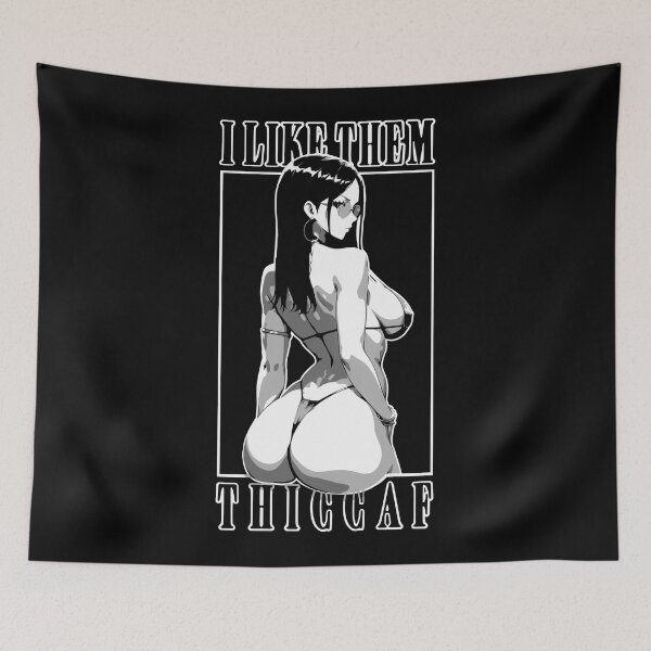Item preview, I Like Them Thicc Nico #1 Wanted Poster Parody Monochrome Black-White designed and sold by MikaseSan.