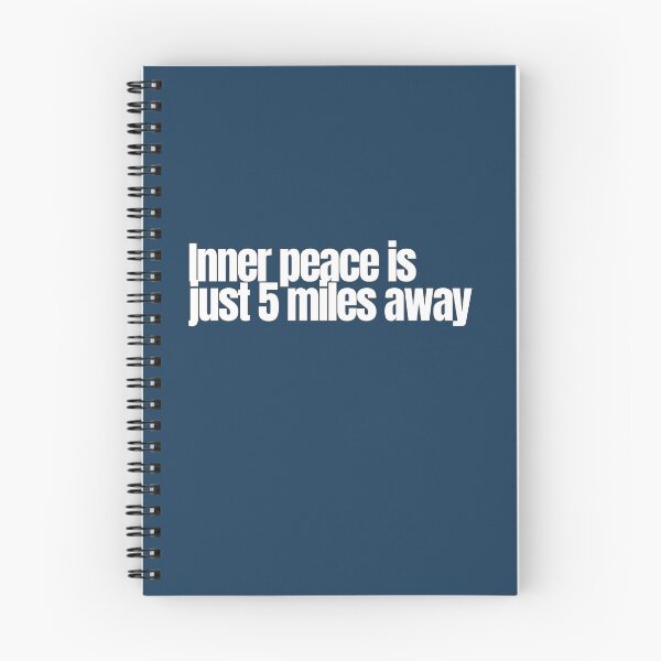 Item preview, Inner Peace Is Just 5 Miles Away – Inspirational Running Quote designed and sold by hhells.
