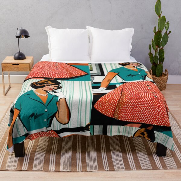 Item preview, Illustration - 1950s Female Advertising Style, Vintage and Colorful Aesthetic designed and sold by Beat-It.