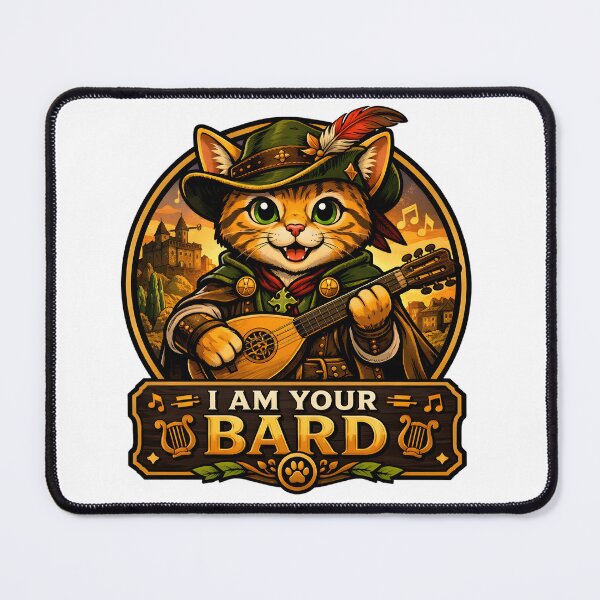Item preview, Cute Cat Bard designed and sold by ZiemSynd.