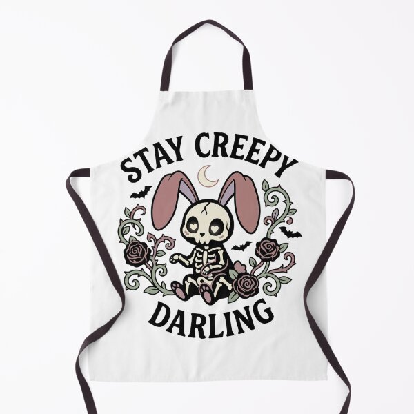 Item preview, Cute Gothic Skeleton Bunny | Stay Creepy, Darling | Soft Spooky Halloween Tee designed and sold by Anastasiia Yurevych.