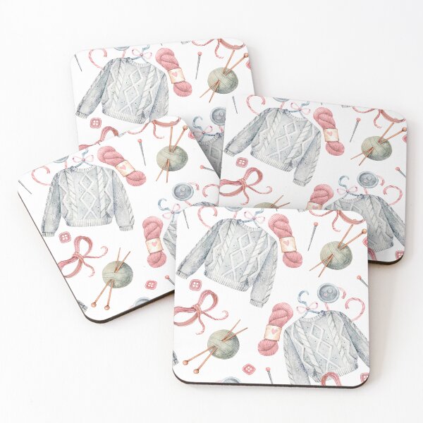 Item preview, Cozy Sweater Watercolor Seamless Pattern designed and sold by White Rabbit Design .