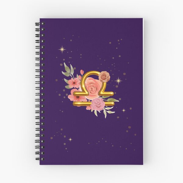 Item preview, Libra Zodiac Floral Art | Gold Libra Symbol with Roses | Astrology Gift | Celestial Botanical Design designed and sold by MysticPurpleHue.