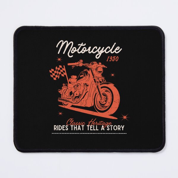 Item preview, Vintage Motorcycle 1950 – Classic Heritage Biker Art Design designed and sold by BlumeArt.