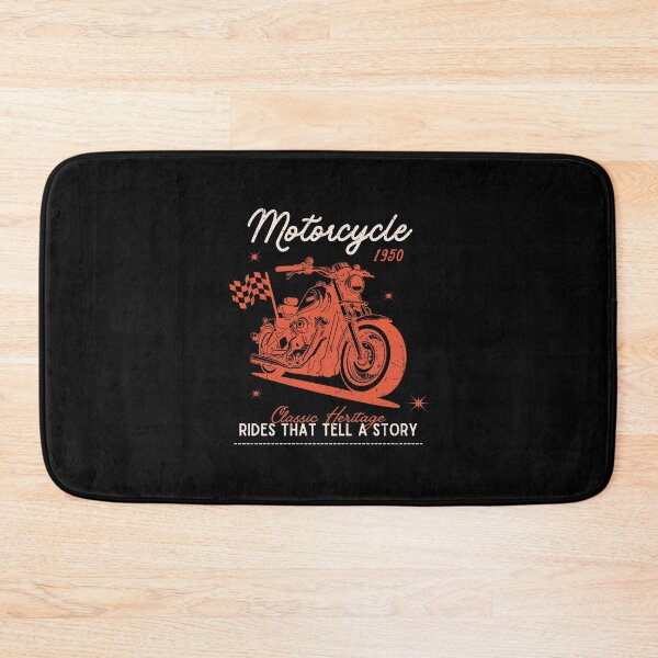 Item preview, Vintage Motorcycle 1950 – Classic Heritage Biker Art Design designed and sold by BlumeArt.