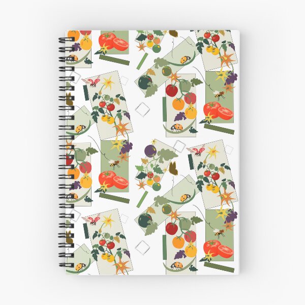 Item preview, Tomato Kitchen Garden Summer Harvest Botanical Rectangle Pattern designed and sold by Vibria Pattern Studio.