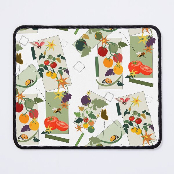 Item preview, Tomato Kitchen Garden Summer Harvest Botanical Rectangle Pattern designed and sold by Vibria Pattern Studio.