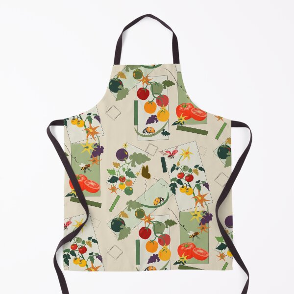 Item preview, Tomato Kitchen Garden Summer Harvest Botanical Rectangle Pattern designed and sold by Vibria Pattern Studio.