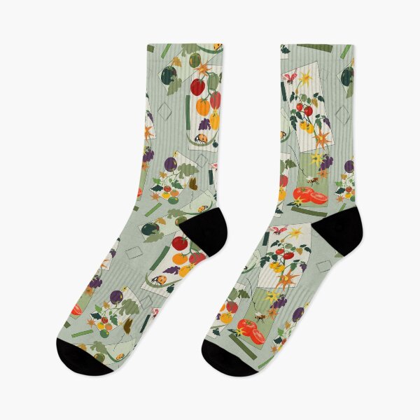 Item preview, Tomato Kitchen Garden Summer Harvest Botanical Rectangle Pattern designed and sold by Vibria Pattern Studio.