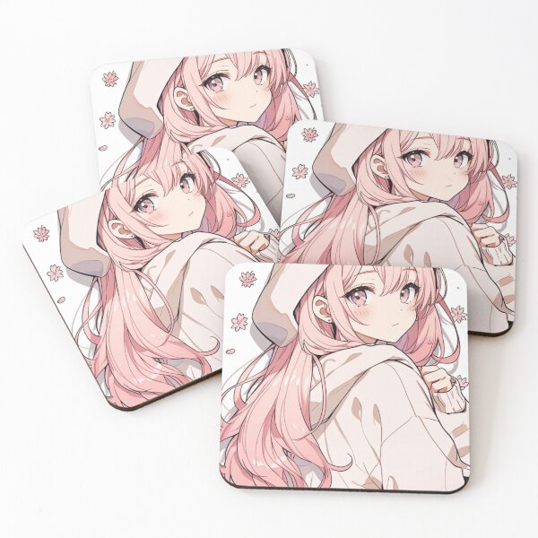 Item preview, Pastel Manga Girl with Cherry Blossoms designed and sold by AnimDream .