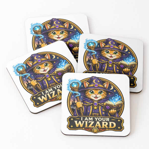 Item preview, Cute Cat Wizard designed and sold by ZiemSynd.