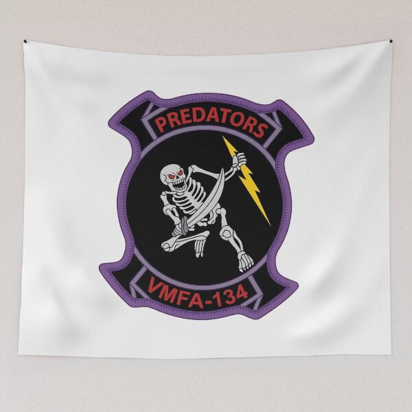 Item preview, VMFA-134 Predators Marine Fighter Attack Squadron Patch designed and sold by CharlieDesings.