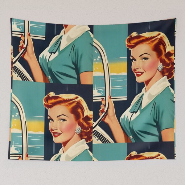 Item preview, Illustration - 1950s Female Figure, Art Deco and Mid-Century Aesthetic designed and sold by Beat-It.