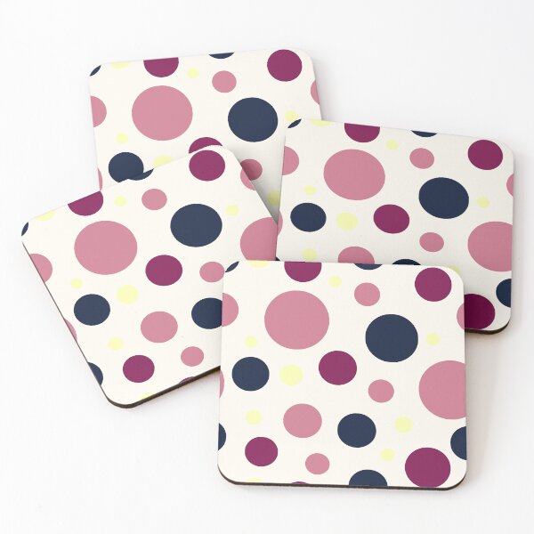 Item preview, Modern Blush Pink & Navy Circle Pattern | Elegant Seamless Geometric Polka Dot Design designed and sold by ViviNyks.