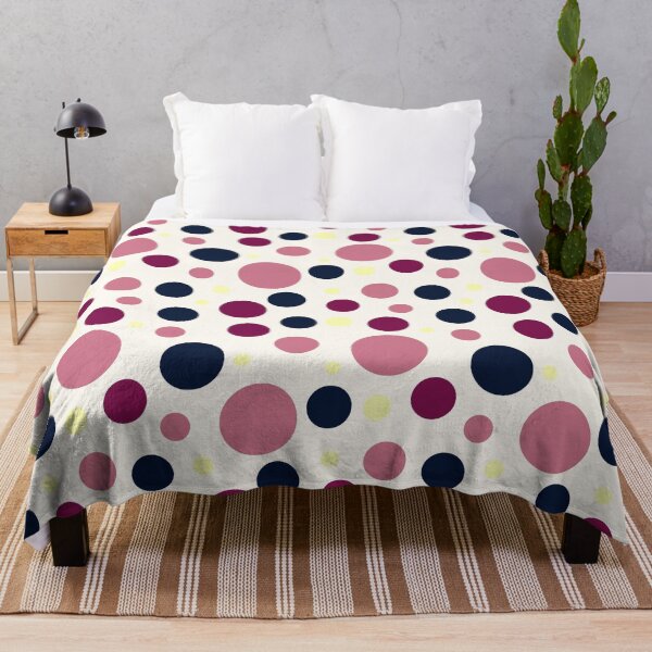 Item preview, Modern Blush Pink & Navy Circle Pattern | Elegant Seamless Geometric Polka Dot Design designed and sold by ViviNyks.