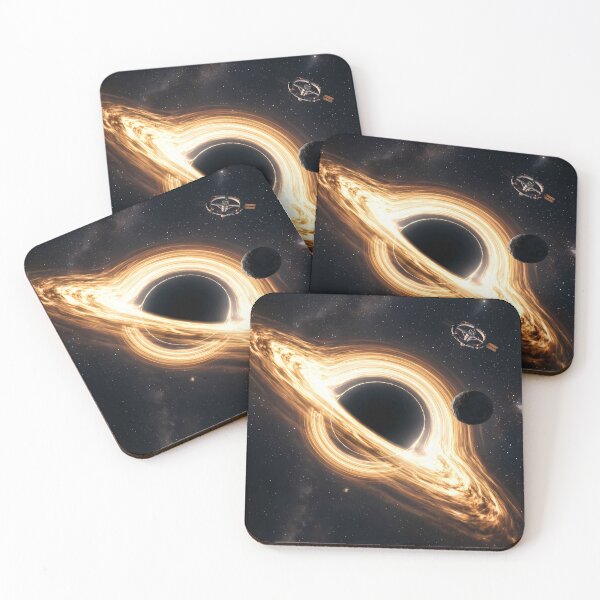 Item preview, Black Hole with Accretion Disk and Spacecraft designed and sold by A-M-G-Shop.
