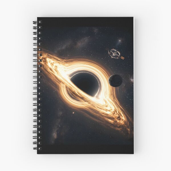 Item preview, Black Hole with Accretion Disk and Spacecraft designed and sold by A-M-G-Shop.