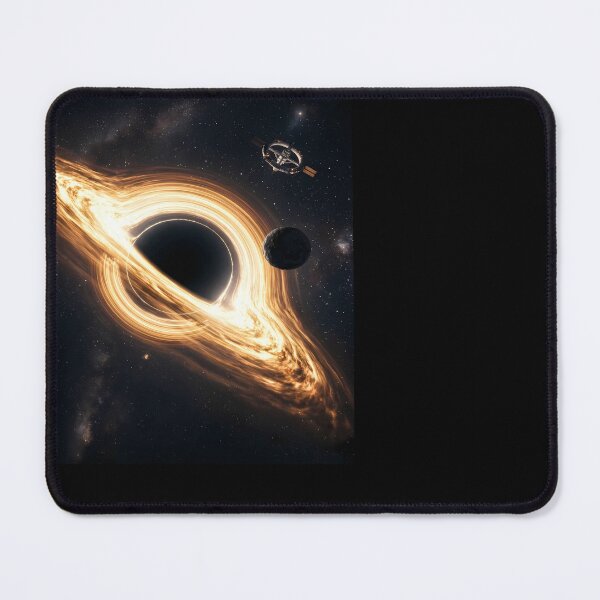 Item preview, Black Hole with Accretion Disk and Spacecraft designed and sold by A-M-G-Shop.