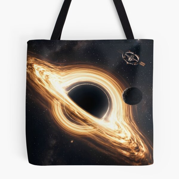 Item preview, Black Hole with Accretion Disk and Spacecraft designed and sold by A-M-G-Shop.
