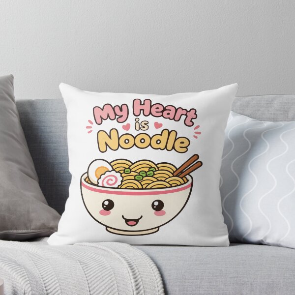 Item preview, My Heart Is Noodle – Cute Engrish Kawaii Noodle Bowl Design designed and sold by Apotheosis by Irie Meraki.