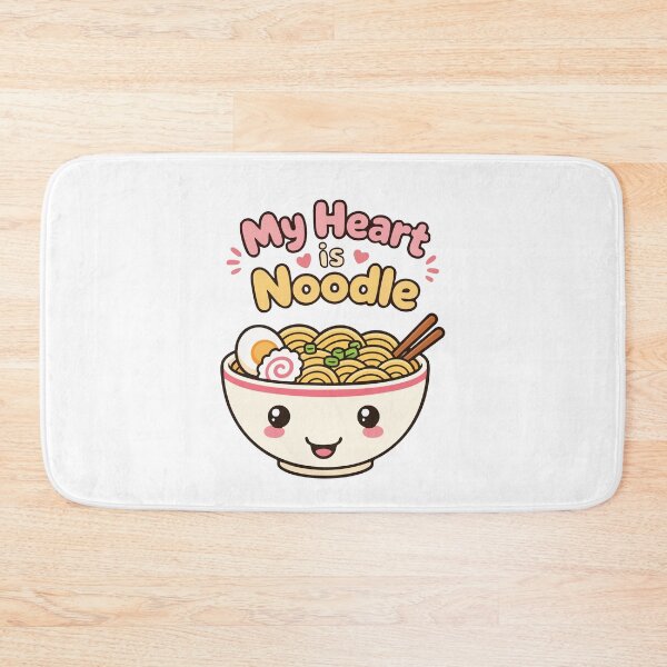 Item preview, My Heart Is Noodle – Cute Engrish Kawaii Noodle Bowl Design designed and sold by Apotheosis by Irie Meraki.
