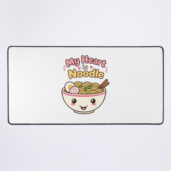 Item preview, My Heart Is Noodle – Cute Engrish Kawaii Noodle Bowl Design designed and sold by Apotheosis by Irie Meraki.