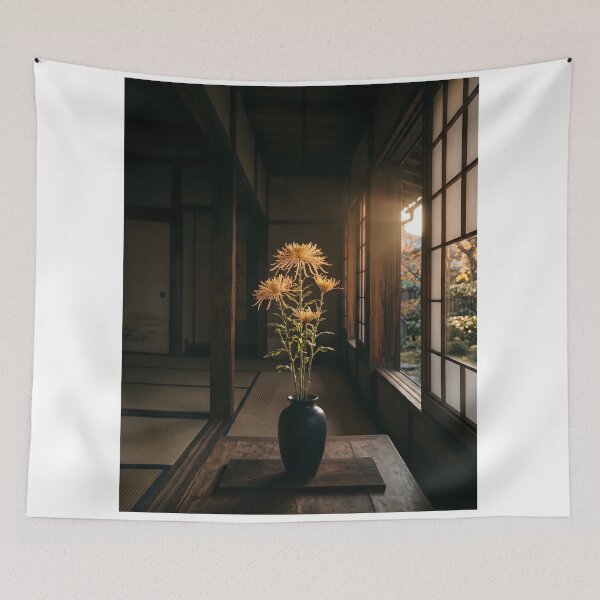 Item preview, Saga Kiku Chrysanthemum Traditional Japanese Autumn designed and sold by conohitoAI-ArtGallery.