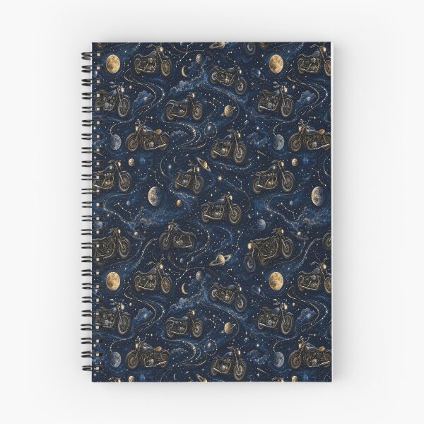 Item preview, Celestial Motorcycle Night Sky Pattern designed and sold by MoodSupplyStudio.