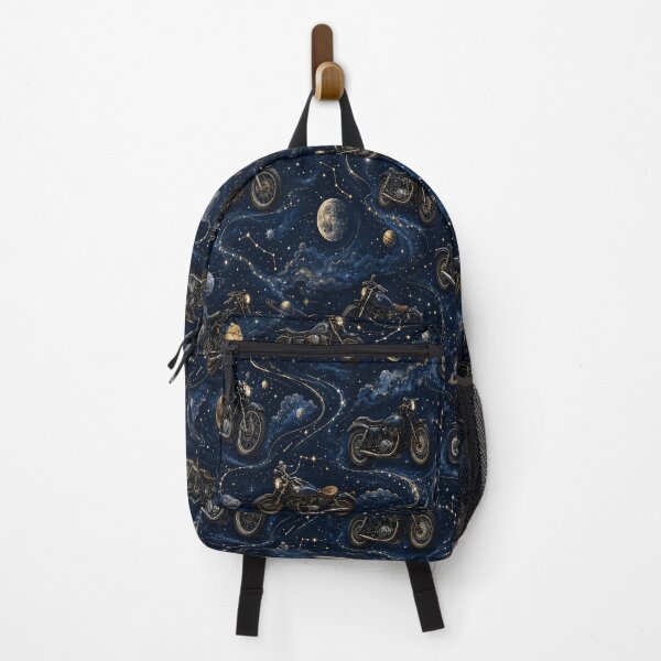 Item preview, Celestial Motorcycle Night Sky Pattern designed and sold by MoodSupplyStudio.