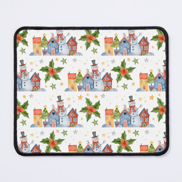 Item preview, Snowman and Christmas Village Paper Pattern designed and sold by TeeGeeTees.