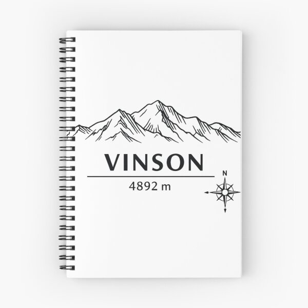 Item preview, Seven Summits Antarctica Mount Vinson 4892 m Minimalist Line Art Design designed and sold by Gabe1983.