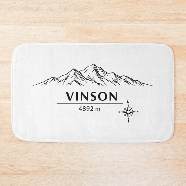 Item preview, Seven Summits Antarctica Mount Vinson 4892 m Minimalist Line Art Design designed and sold by Gabe1983.