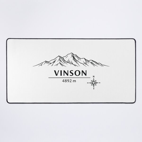Item preview, Seven Summits Antarctica Mount Vinson 4892 m Minimalist Line Art Design designed and sold by Gabe1983.