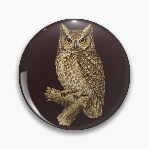 Item preview, Eastern Screech Owl Museum Plate designed and sold by KrungiT Design .