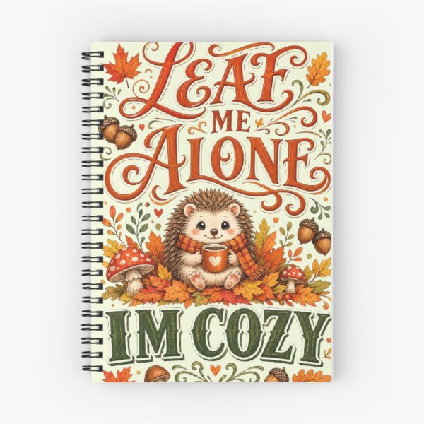 Item preview, Leaf Me Alone Im Cozy Funny Hedgehog Autumn Fall Cozy Season Gift Tshirt designed and sold by HopeAndHustle.