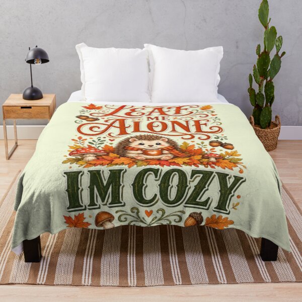 Item preview, Leaf Me Alone Im Cozy Funny Hedgehog Autumn Fall Cozy Season Gift Tshirt designed and sold by HopeAndHustle.