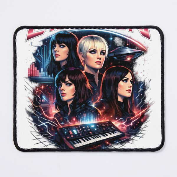 Item preview, Ladytron Retro Synthwave Band designed and sold by CatLovers Studio.