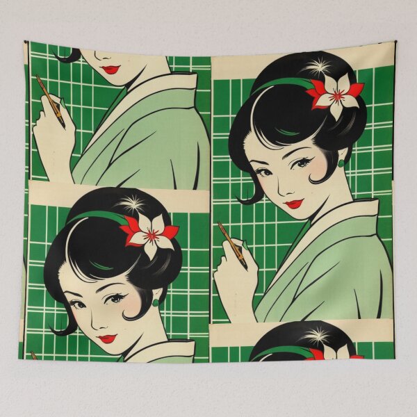 Item preview, Illustration - Stylized Mid-Century Woman, 1950s Graphic Design designed and sold by Beat-It.
