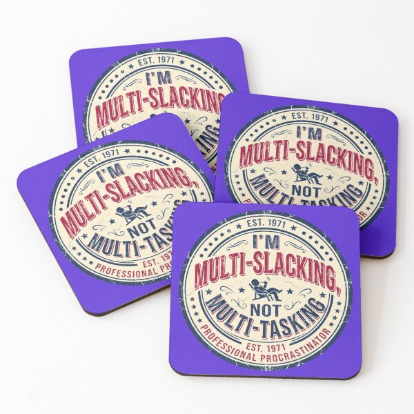 Item preview, Multi-Slacking Not Multi-Tasking Vintage Varsity Graphic designed and sold by HAPPY HARBOR DESIGN .