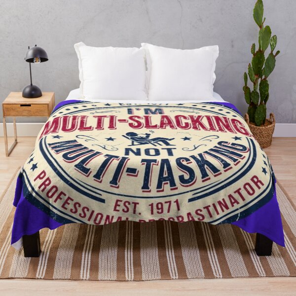 Item preview, Multi-Slacking Not Multi-Tasking Vintage Varsity Graphic designed and sold by HAPPY HARBOR DESIGN .