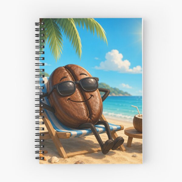 Item preview, Relaxing on the beach always with coffee designed and sold by Elektra9.