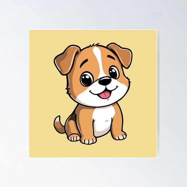 Item preview, Cute Cartoon Puppy Dog Chibi Kawaii Art designed and sold by SolutionsArt.