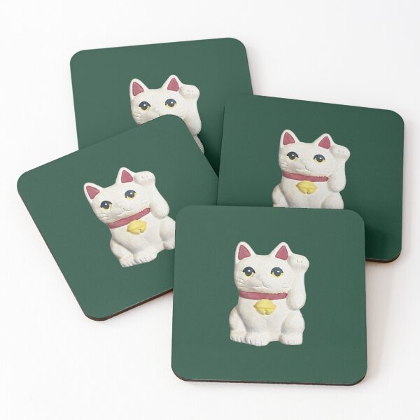 Item preview, Lucky Cat Beckoning Fortune Illustration designed and sold by Kooky Kiddy.