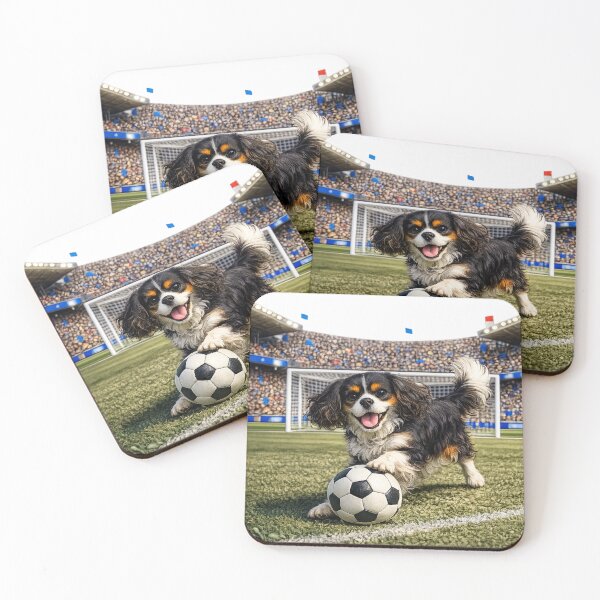 Item preview, Tri Cavalier Playing Football/Soccer designed and sold by SpottyRainbow.