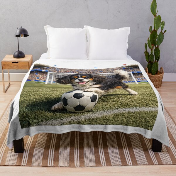 Item preview, Tri Cavalier Playing Football/Soccer designed and sold by SpottyRainbow.