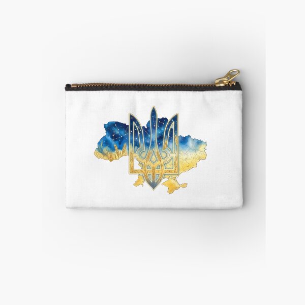 Item preview, Ukrainian Tryzub Coat of Arms Map Art designed and sold by BetweenForms.