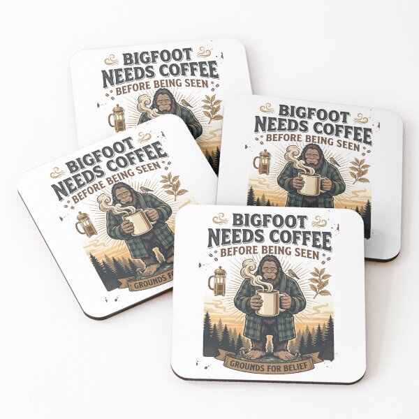 Item preview, Bigfoot Needs Coffee designed and sold by Roy & Tiffany.